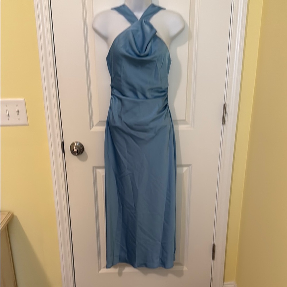 Blue Halter Sundress